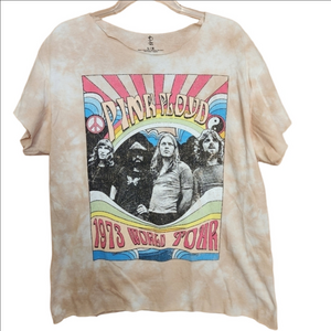 PINK FLOYD RAW EDGE 1973 WORLD TOUR GRAPHIC TEE - EUC - SIZE LARGE